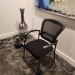 Black Mesh Back Stacking Guest Chair w/ Lumbar Support
